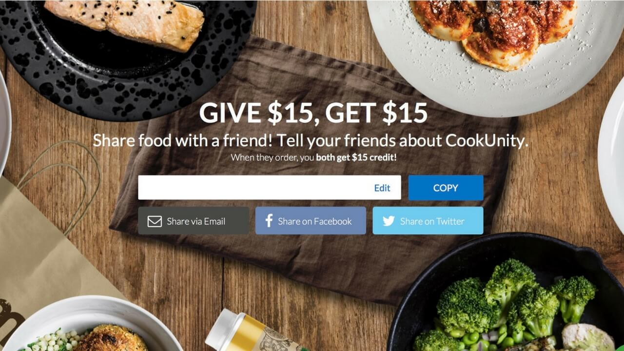 Cook Unity Referral Program Free Meals